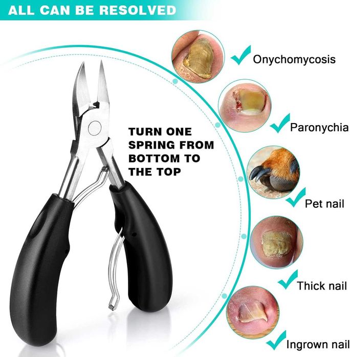 Комплект инструменти за педикюр – нокторезачки за дебели и впити нокти