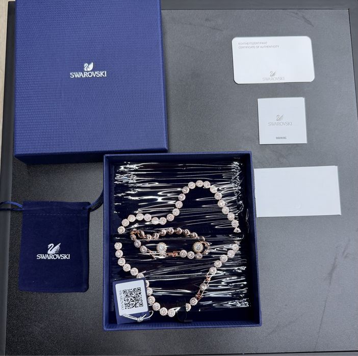 Set swarovski gold rose