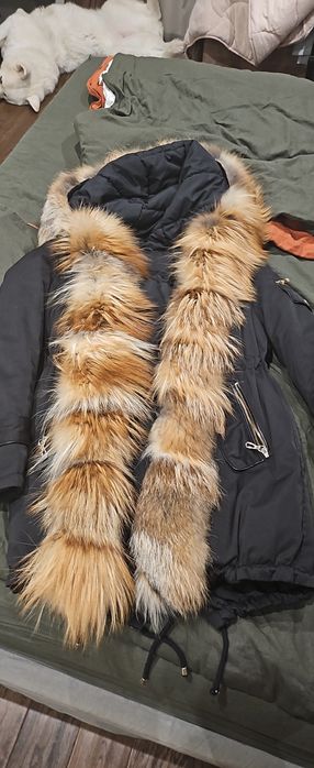 Зимно яке с естествена лисица