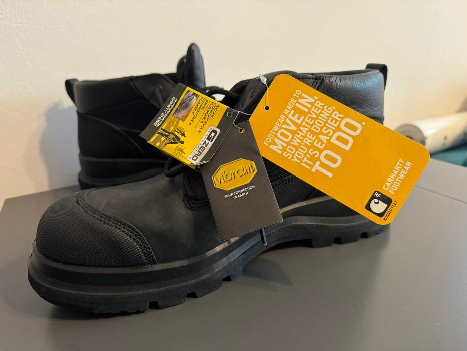 Carhartt Detroit Rugged Flex S3 HRO HI SRC Safety piele negru ghete 46