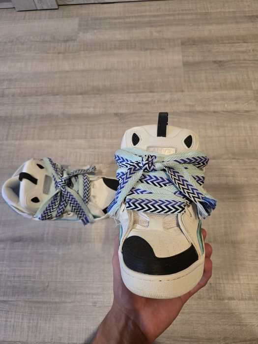 Lanvin Curb Sneaker White Blue