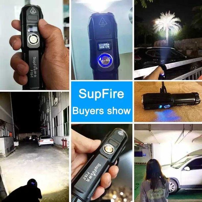 LED Фенер Superfire F15-T (2000lm) дисплей, Powerbank