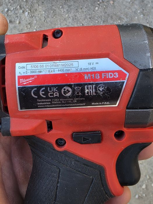 Milwaukee m18 fid3 (gen4) ударен винтоверт