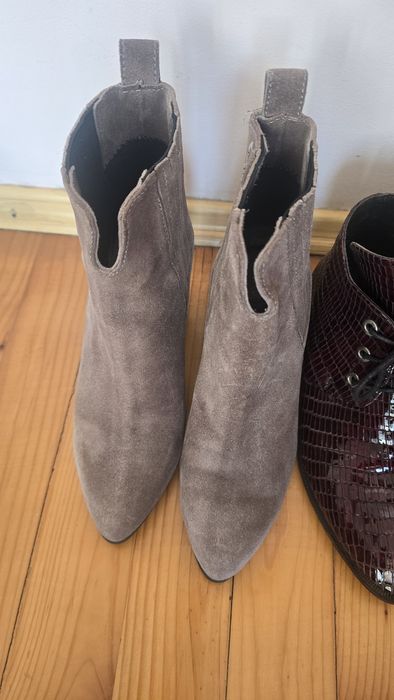 Обувки 38 размер естествена кожа/лак/набук. Символични цени