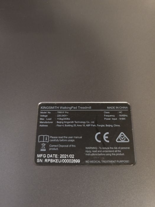 Kingsmith walkingpad treadmill