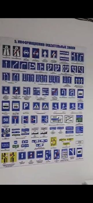 Плакаты со знаками ПДД РК