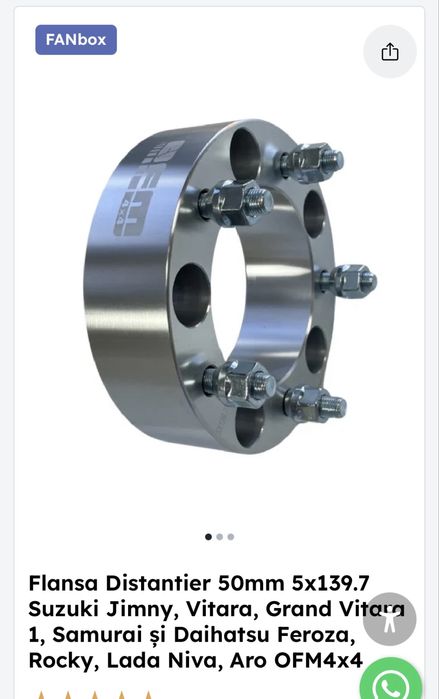 Vand Distantiere  grand vitara 5 cm