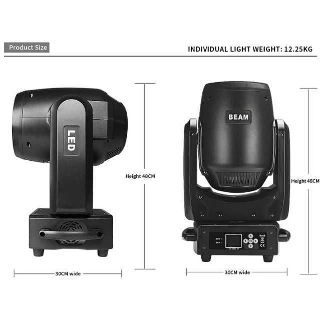 Moving head beam LED Shehds 300w reali nou sigilat sheds