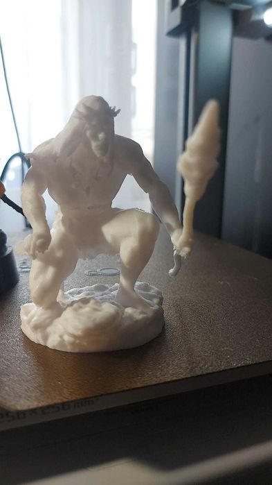 Statueta Rahan printata 3D, pictata