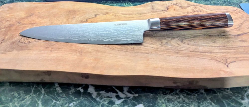 Cutit de bucatarie veritabil Damasc Ernesto
