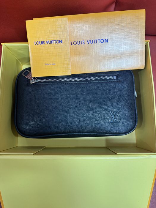Louis Vuitton Leather Clutch Bag