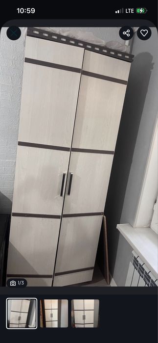 Продается 2 шкафа,25тыс один шкаф