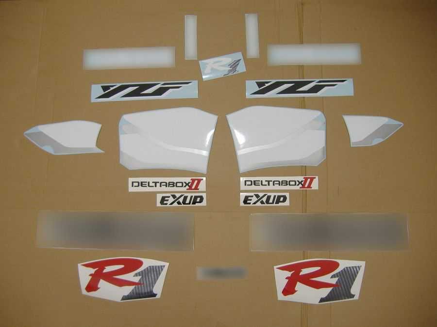Стикери Yamaha R1 1-во поколение 1998г-2001г лепенки Ямаха р1 rn04