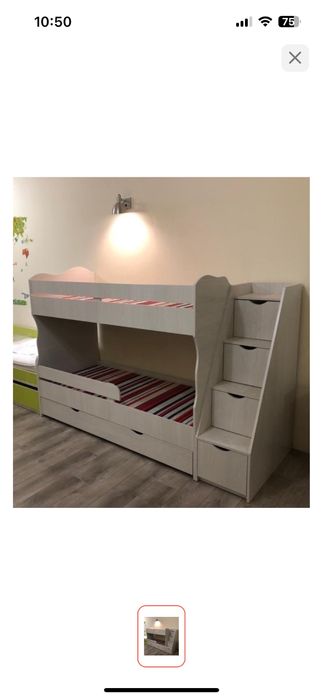 Двухъярусная кровать 70x170