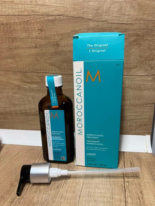 Ново Moroccanoil олио light за тънка и боядисана коса, 100 мл с помпка