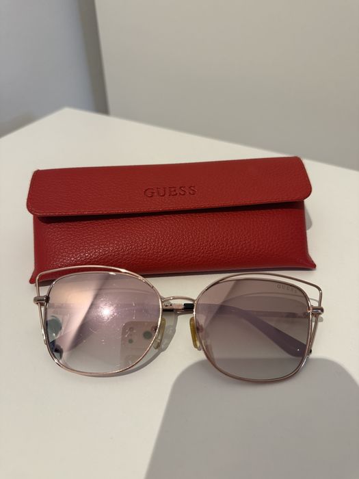 Ochelari de dama de soare Guess auriu-roze
