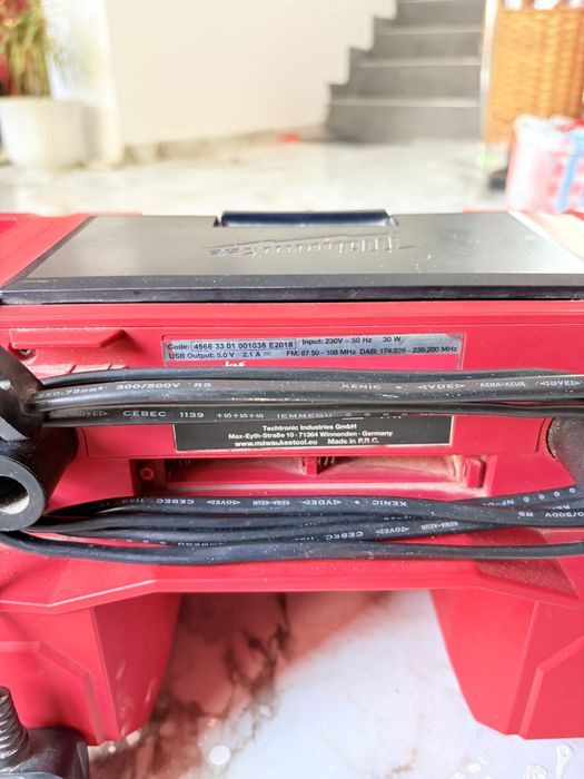 Boxă / Radio Milwaukee M18 JSRDAB+ – DAB+/FM, alimentare 230V