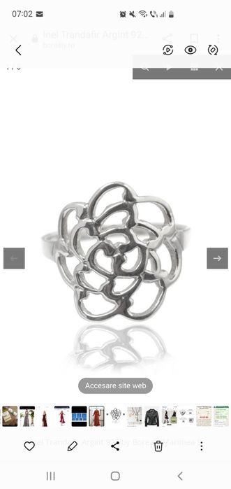 Caut inel argint filigranat