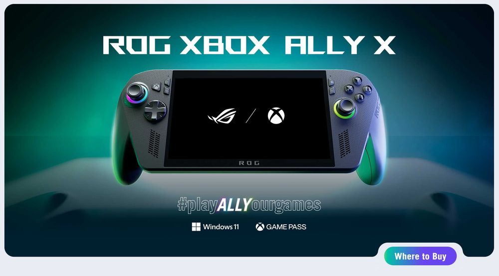 ROG Xbox Ally X 1TB, 24GB GPU/RAM Memory новый (без коробки)