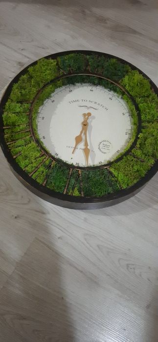 Промо цена! Стенен часовник със скандинавски мъх