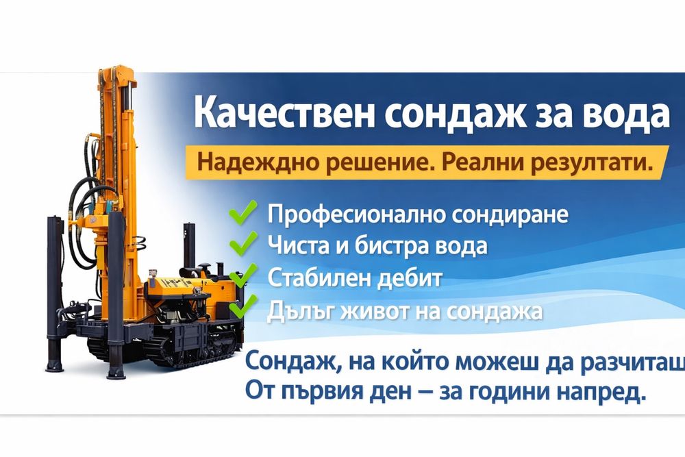 Сондажи за вода в цяла България