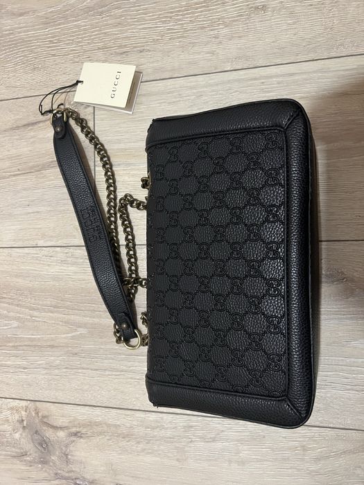 Кожена чанта Gucci
