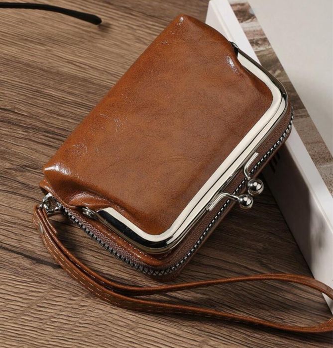 Портмоне- кафяво, изкуствена кожа