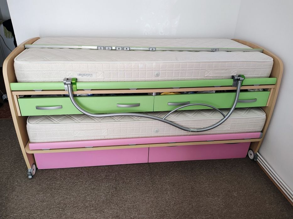 Pat copii supraetajat 80/190