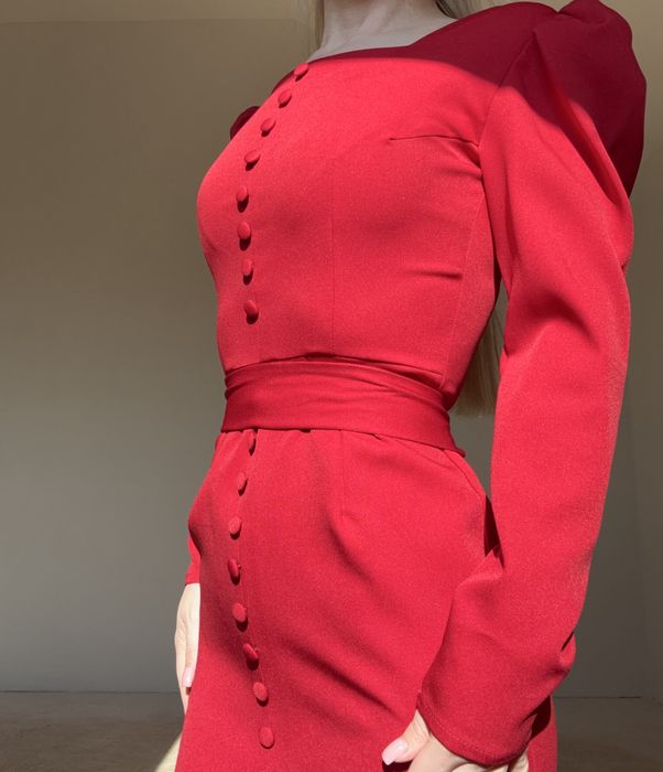 Красное вечернее платье (XS)