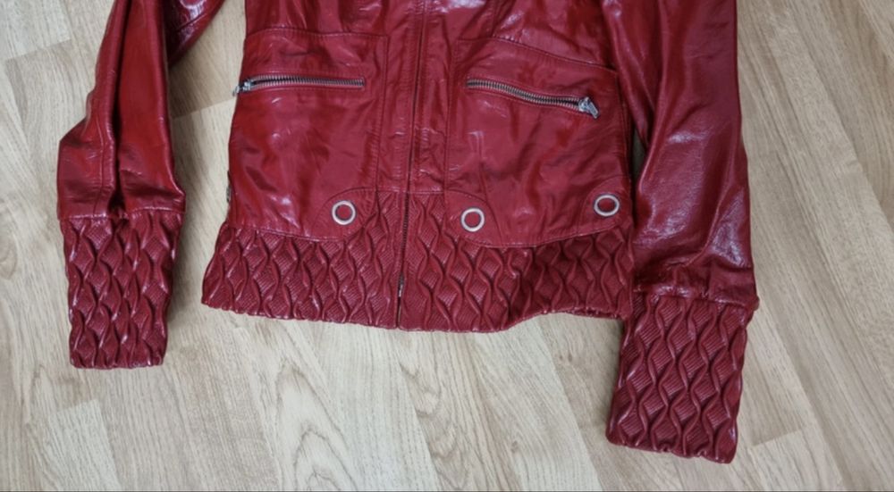 Geaca piele lacuita Pell Colection