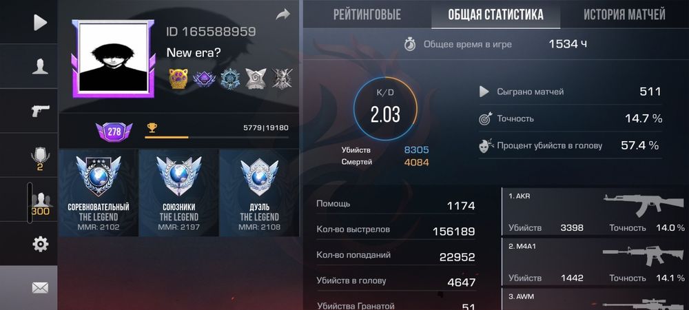 Аккаунт стендофф 2