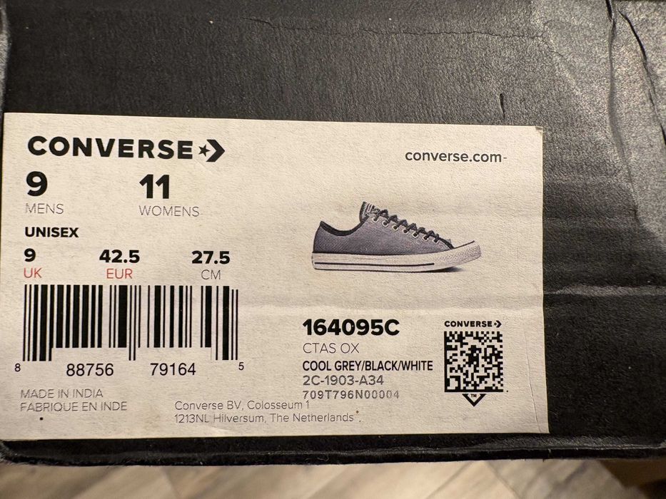 Converse All Star UNISEX - Cool Grey (42,5)