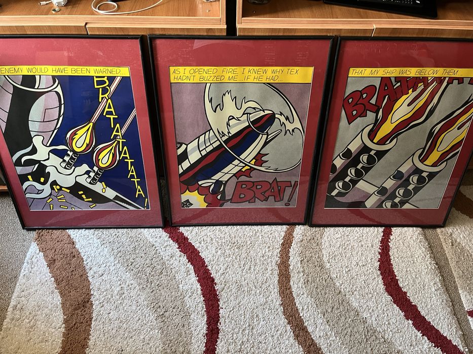 Roy Lichtenstein - As I Opened Fire (1966) Поп Арт Постери