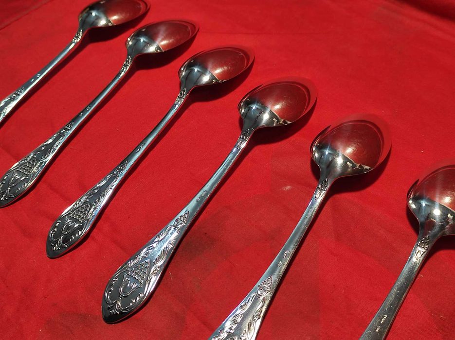 Сребърни супени лъжици на СССР 875 проба. Сребро 416гр.