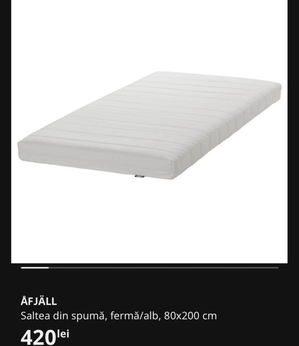 Saltele din spuma ferma Afjall, 80x200, Ikea