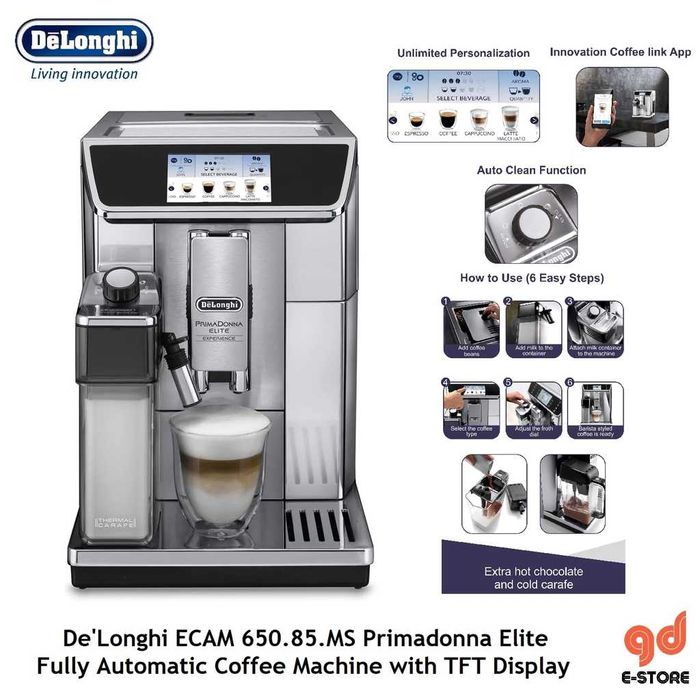 Кофемашина DeLonghi ECAM650.85.MS PrimaDonnaElite все модели в наличии