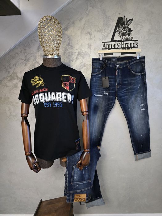 Tricou barbati, Off white, dsquared, represent