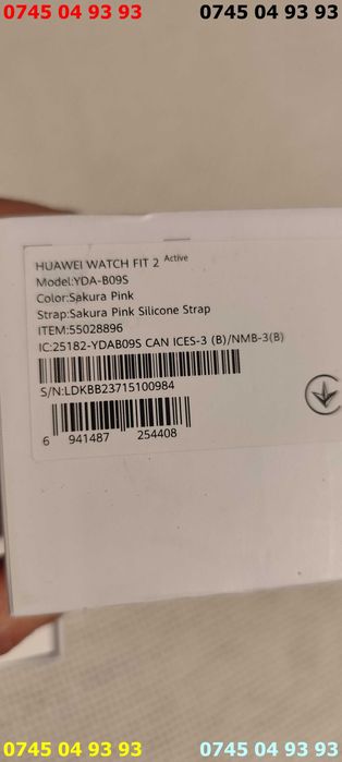 ceas HUAWEI WATCH FIT 2 model yda b09s PINK ca nou