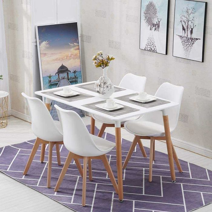 НАРУШЕНА ОПАКОВКА Трапезни столове – 4 бр. – R002-MEILAC LW-YJX-4BAI