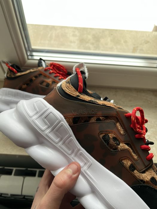 Versace chain reaction leopard