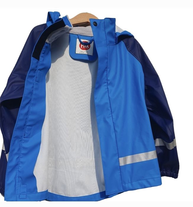 Geacă ploaie 110–116 (5–6 ani), unisex, albastru și bleumarin