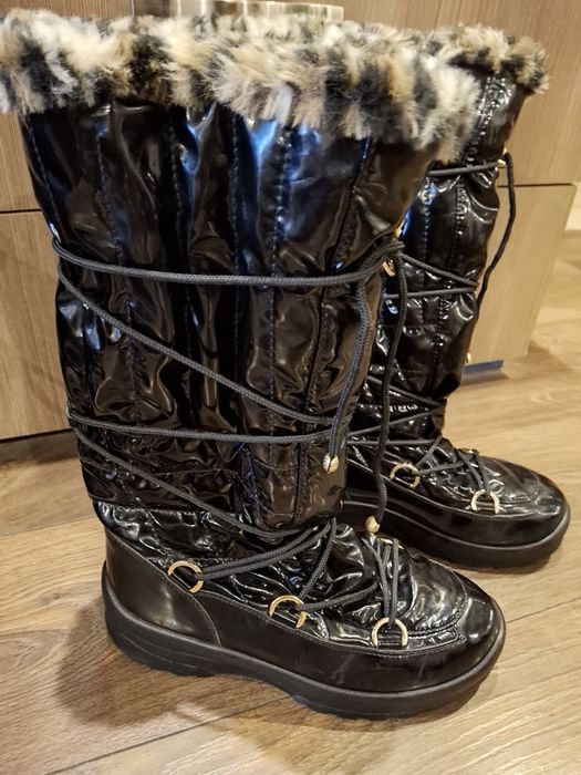 Италиански дамски зимни ботуши, апрески
