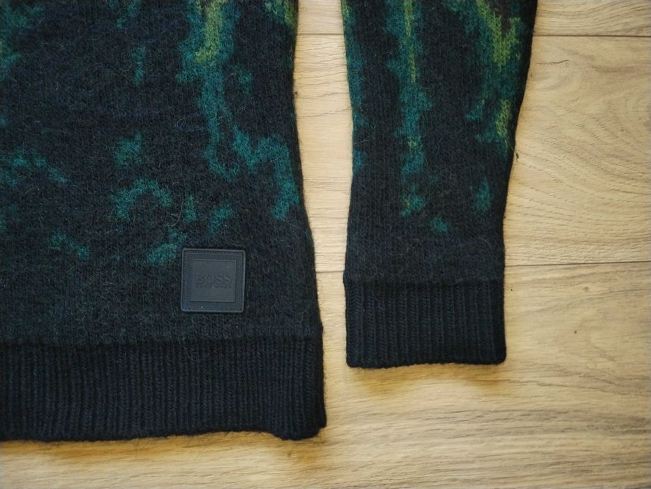 Hugo Boss Mountain Forest Пуловер Микс Вълна Алпака Мъжки Размер M