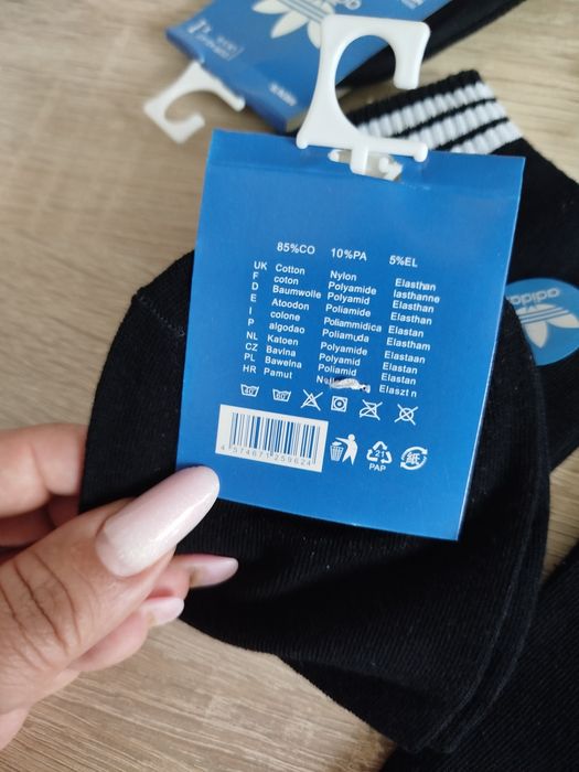 10 perechi de șosete Adidas negre scurte unisex mărime universală