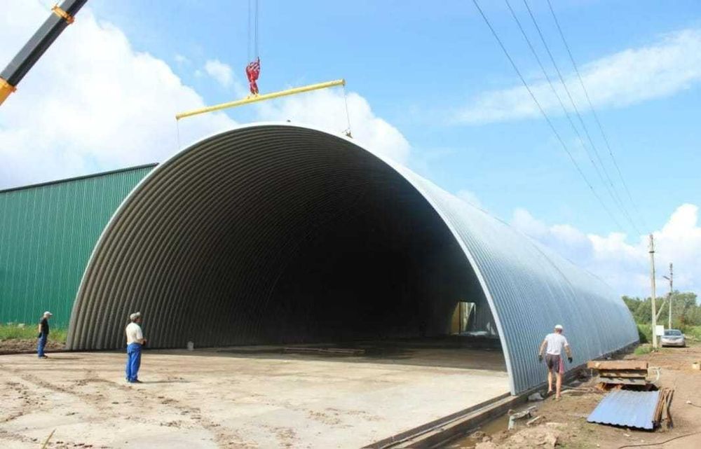 Строим бескаркасные ангары