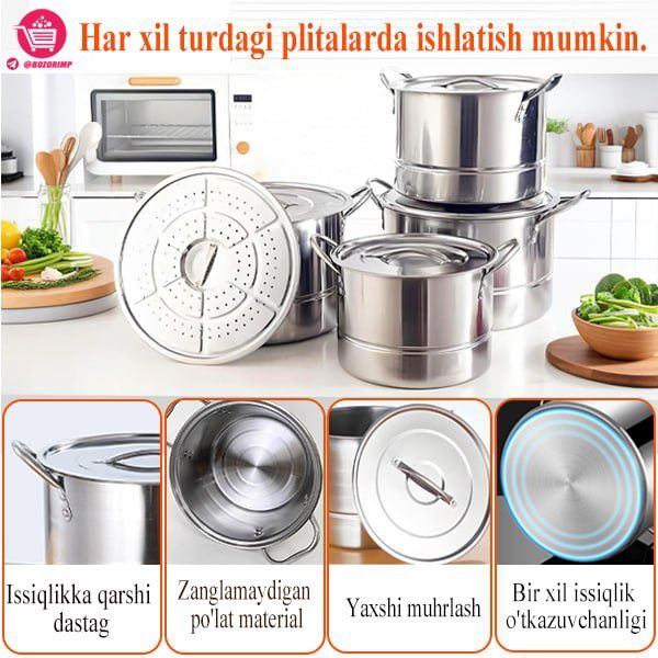 yangi oshxona idishlari toplami