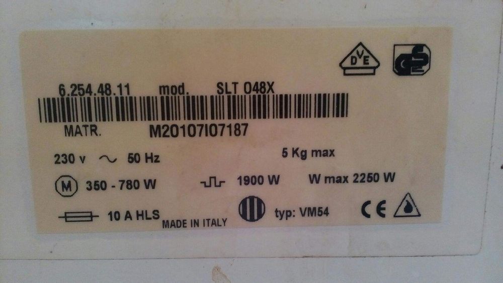 Пералня "Силтал" на части