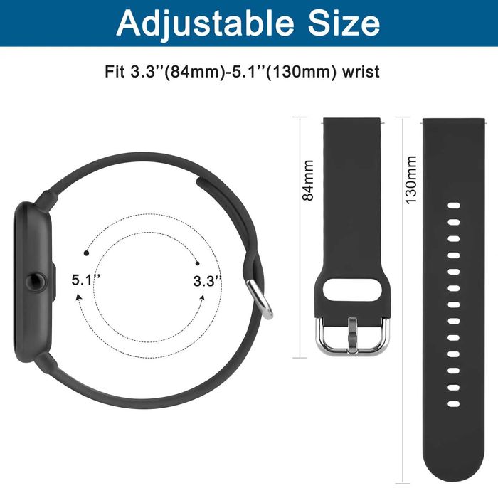 Curea silicon 22mm ceas Amazfit Bip 6 Bip 5 Unity GTR 4 3 2 47mm