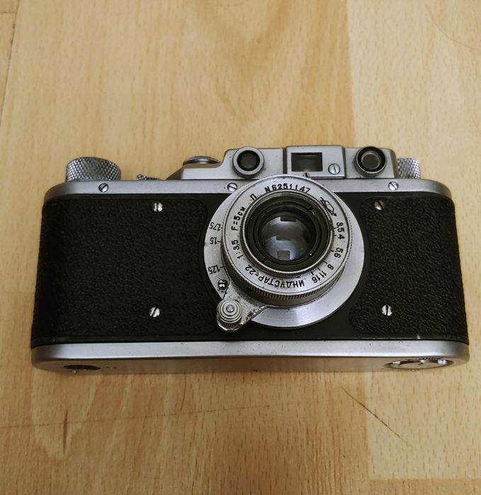 Фотоаппарат Зоркий 1 1950-х годов объектив Индустар 22 тубус