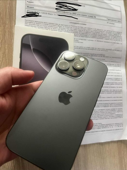 iPhone 16 Pro 128GB Black гаранция